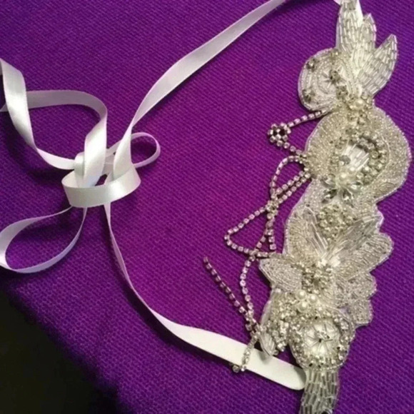 COPY - bridal head band one size - Picture 6 of 8